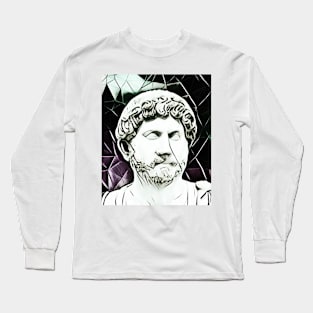 Arrian Black and White Portrait | Arrian Artwork 3 Long Sleeve T-Shirt